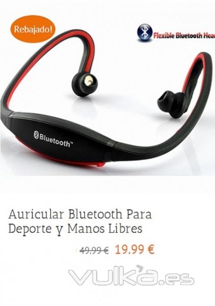 auricular para deporte con bluetooth y micro para manos libres