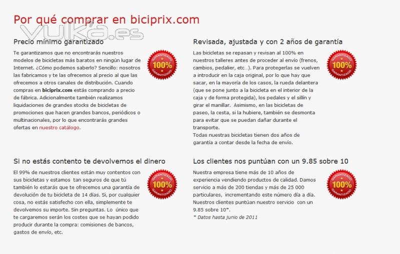 por qué comprar tu bicicleta en biciprix