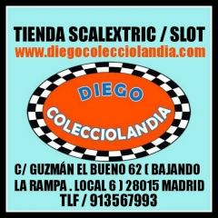 Juguetera scalextric madrid,tienda scalextric madrid, www.diegocolecciolandia.com , ofertas slot