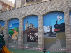 Decoracin mural parque del carrilet reus