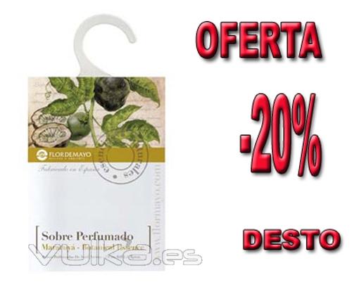 Ambientador, Saquito perfumado para armarios, Flor de Mayo, 20% desto