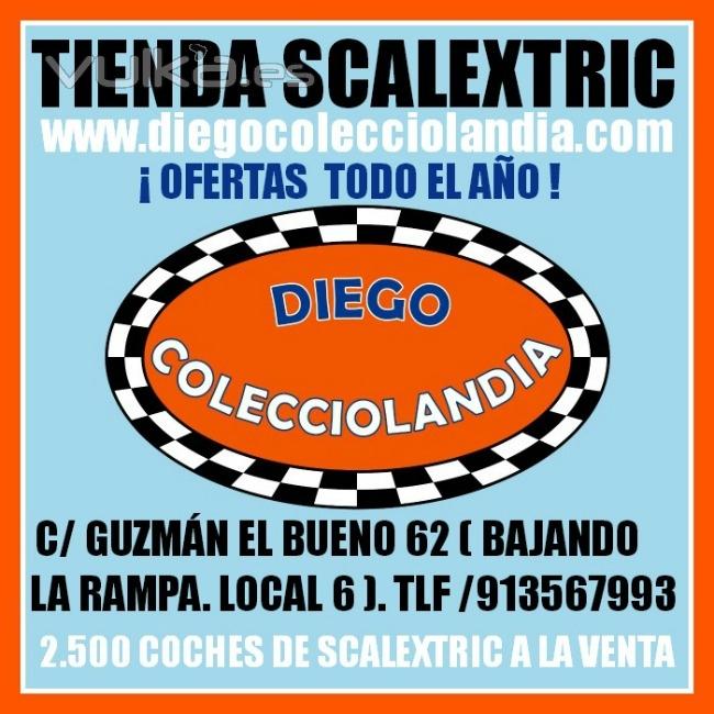 Tienda Scalextric Madrid, www.diegocolecciolandia.com , Juguetera Scalextric Madrid,Barcelona,Slot