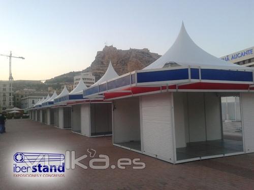 stands exteriores con jaimas para ferias IberStand