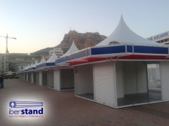 Stands exteriores con jaimas para ferias iberstand