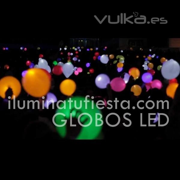 GLOBOS LED, BLANCOS O DE COLORES