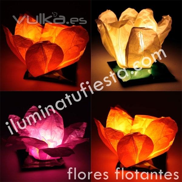 FLORES FLOTANTES LUMINOSAS