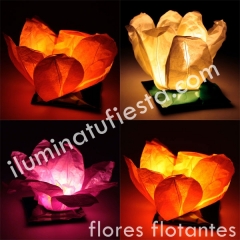 FLORES FLOTANTES LUMINOSAS