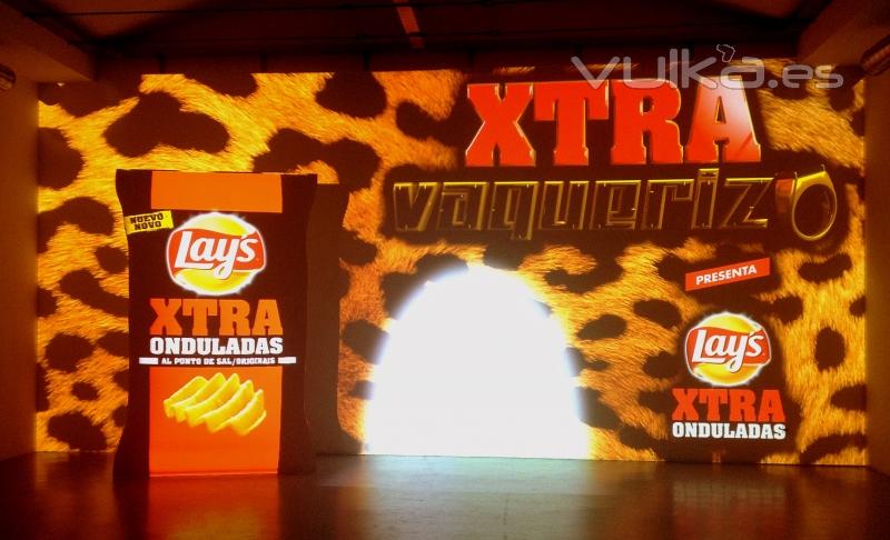 Videomapping para evento Lays. 2013