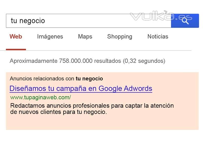 Campañas de anuncios Google profesionales