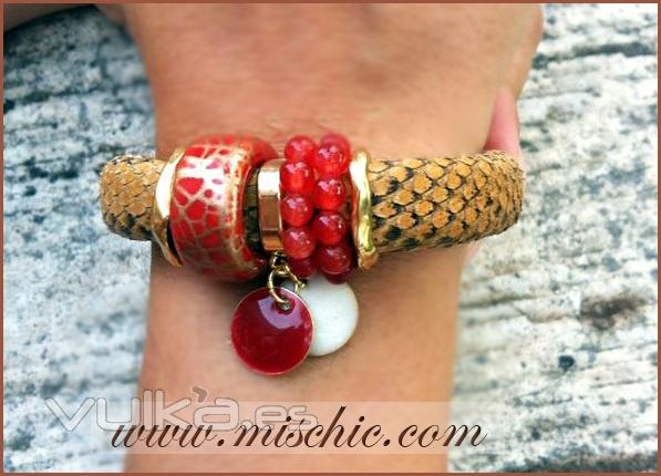 Pulsera piel piton