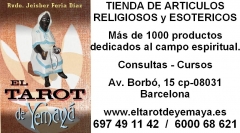 Tienda de articulos religiosos y esotericos en barcelona, el tarot de yemaya