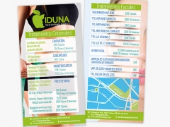 Flyer para centro de estetica en malaga