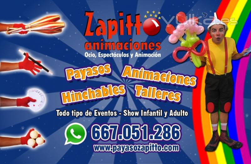 Visita nuestra web www.payasozapitto.com ...te sorprenderemos