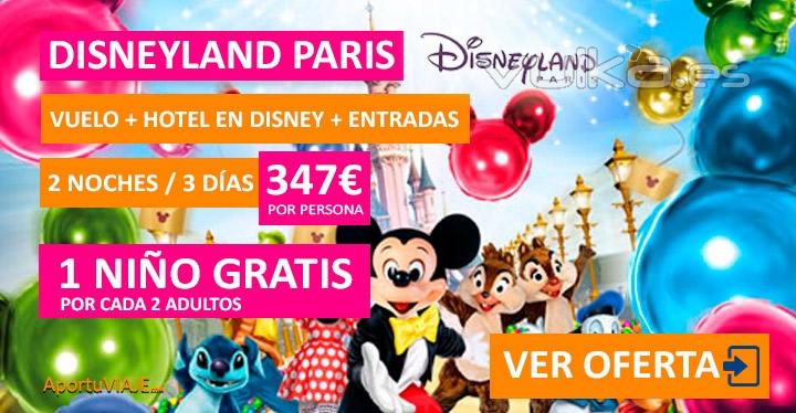 AportuVIAJE te trae la mejor promocin de internet para conocer Disneyland Pars con tu familia.