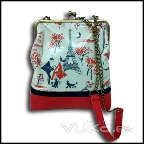 Bolso Boquilla con Colgador Tela Paris