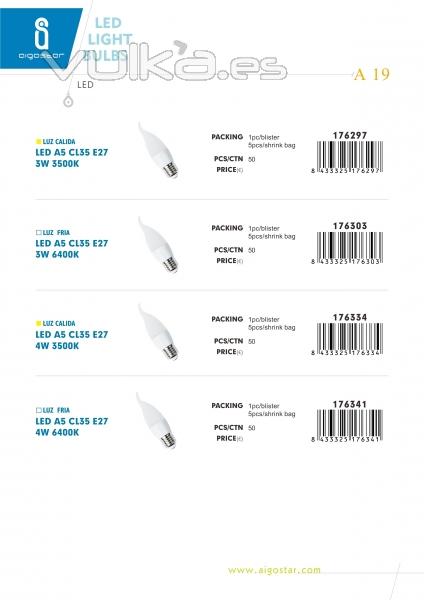 LED LIGHT BULBS A19