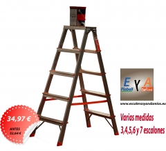 Escalera doble subida proline varias medidas en promocion