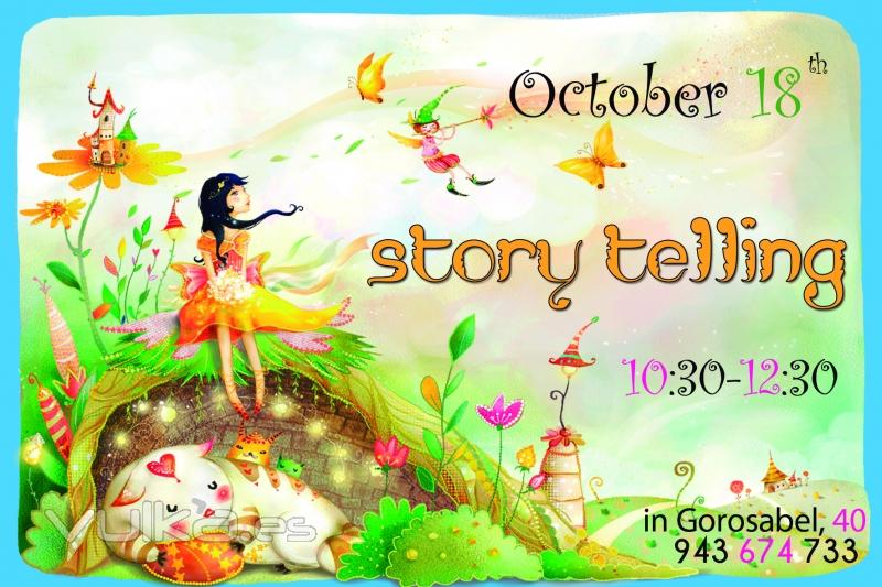 Story Telling for our students age 4-11. Enjoy in English!