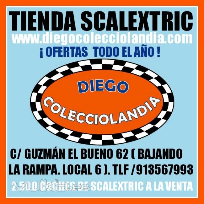 Juguetería,Tienda,Scalextric,Slot,Madrid,España. www.diegocolecciolandia.com . Ofertas Scalextric