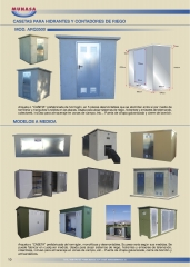 O	fabricacion de casetas, cuartos,  arquetas de hormigon prefabricado para instalacion de contadores