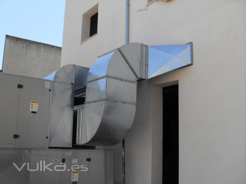 FABRICANTE de conductos ventilacin chapa galvanizada marca Extivent.