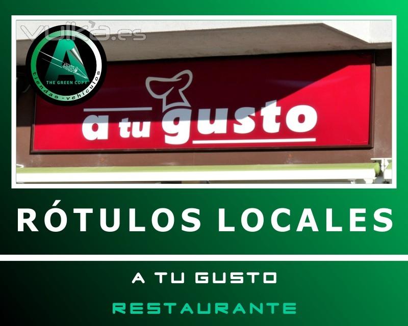 Rtulos de Locales para Restaurantes | The Green Copy Shirt Villanueva de la Caada MADRID