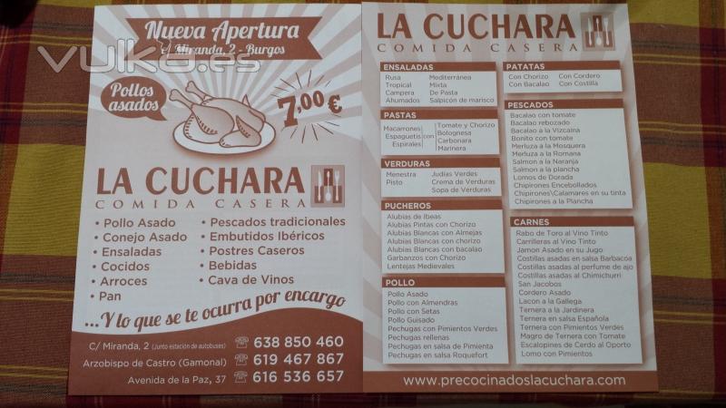 La Cuchara:  gran variedad de platos diarios