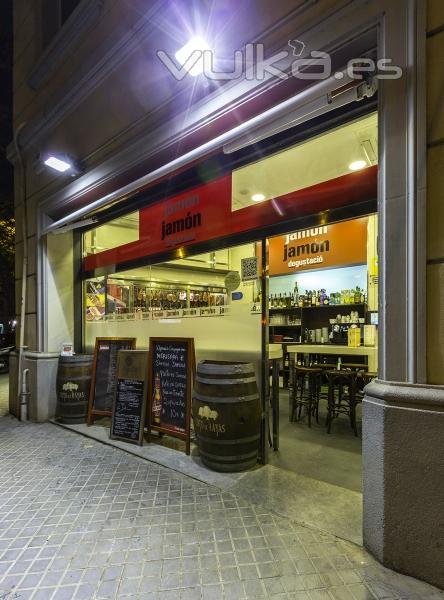 Jamn Jamn Barcelona calle Europa n23 - Entrada restaurante / degustacin