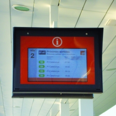 Proteccion de pantalla con placa de policarbonato