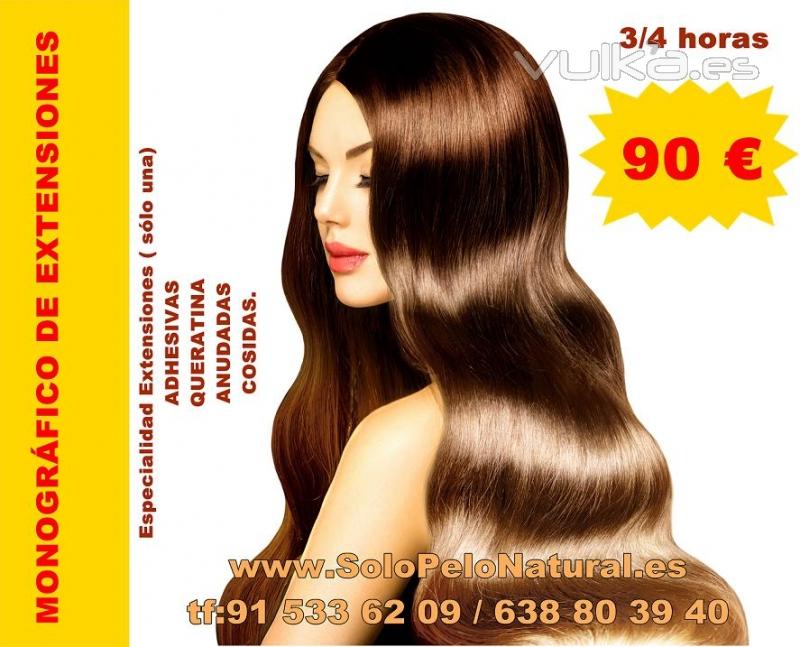 CURSO DE EXTENSIONES DE CABELLO- MONOGRAFICOS POR ESPECIALIDAD AL MEJOR PRECIO