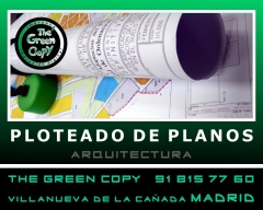 Ploteado de planos arquitectura | the green copy planos villanueva de la caada madrid
