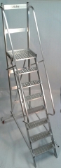Escalera de aluminio para cementerios 8 peldanos wwwescaleras-subees
