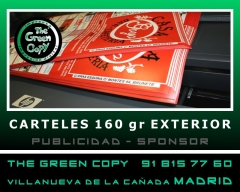 Impresin de carteles exterior publicidad | the green copy cartelera villanueva de la caada madrid
