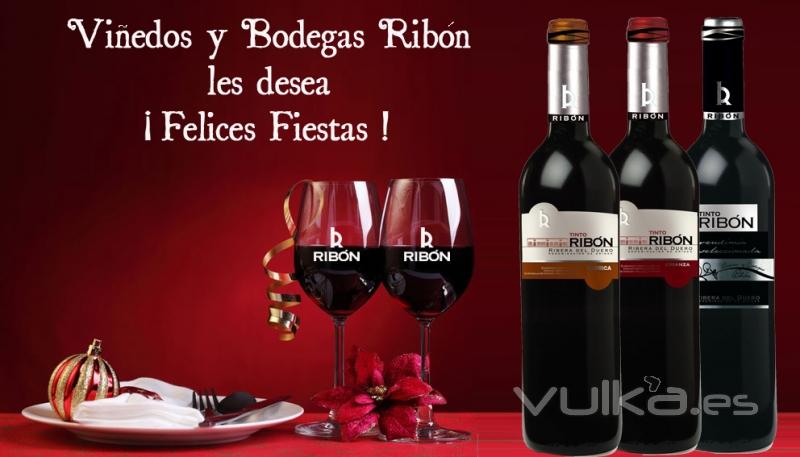 Viñedos y Bodegas Ribón les desea ¡Felices Fiestas!