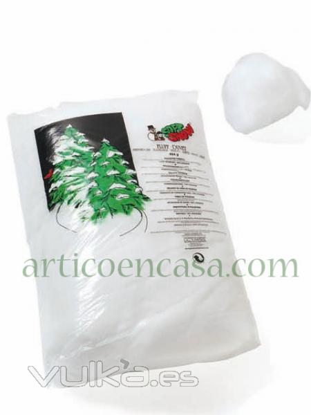 Nieve artificial para crear todo tipo de decoraciones navideñas, limitadas solo por tu imaginación!