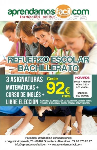 clases de refuerzo de bachillerato y acceso granollers