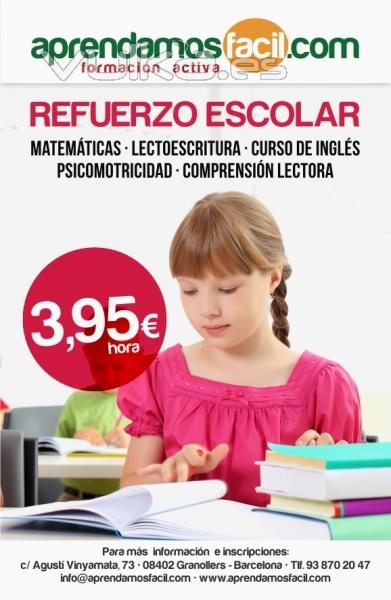 Refuerzo escolar : Comprensin lectora y matemticas granollers