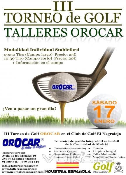 III Torneo de Golf  Talleres Orocar