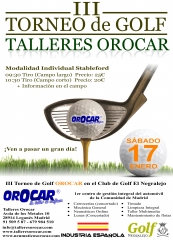 Iii torneo de golf  talleres orocar