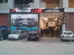 Taller bmw madrid (maestrum): fachada vista frontal