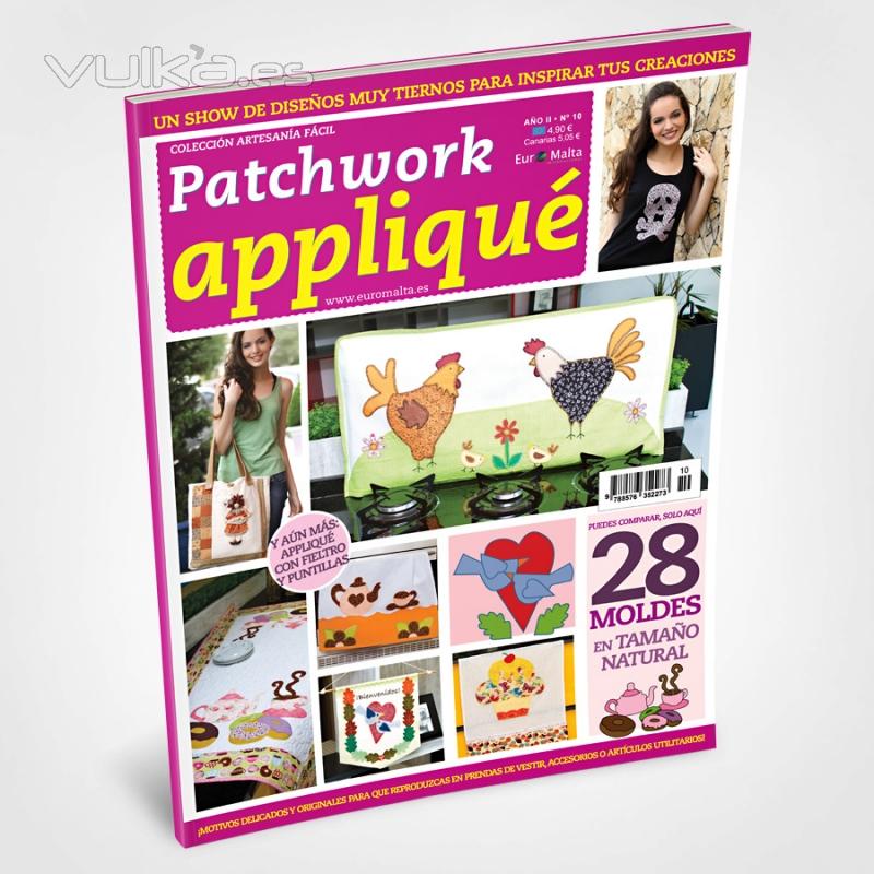 Manualidades - Revista Patchwork Appliqu  Ed. 10