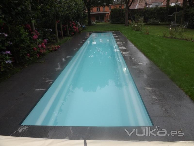 PISCINA DE POLIESTER ESPECIAL DISEADA PARA NADADORES, SIN NECESIDAD DE SALIR DE SU CASA