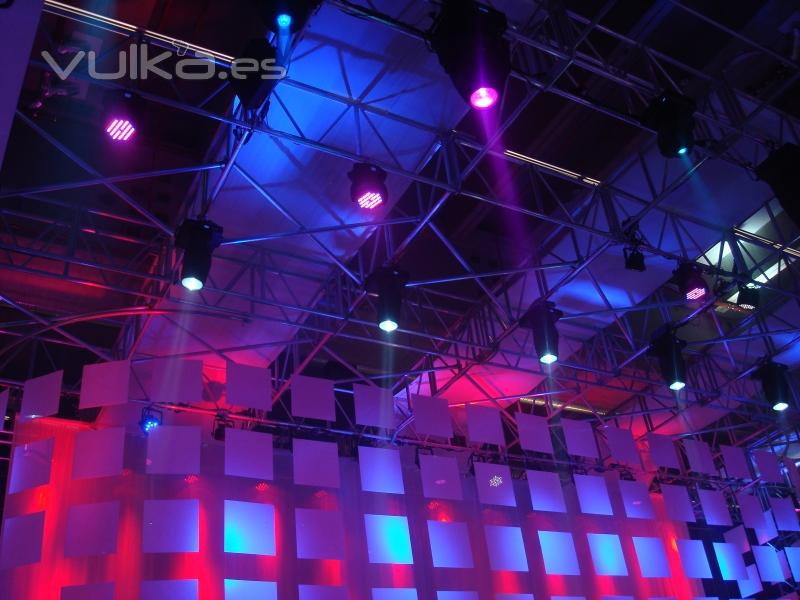 iluminacin en evento corporativo