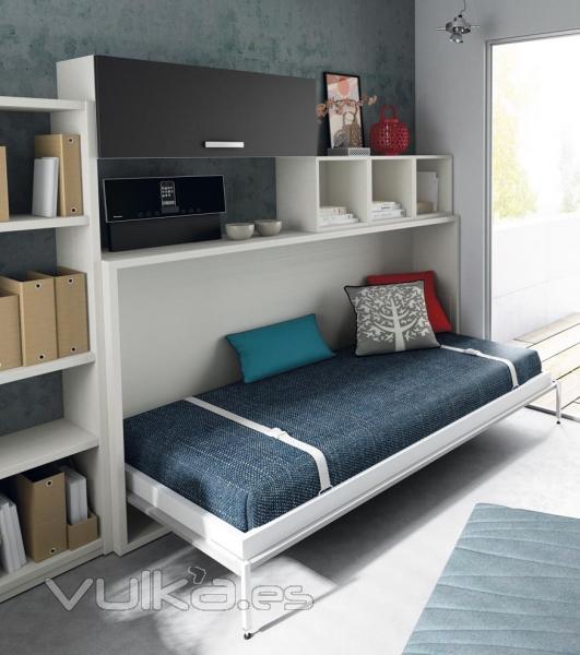 Dormitorio juvenil diseño JJP infinity 24 cama abatible.