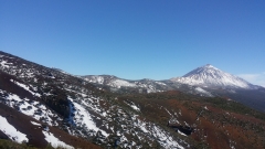 Teide nevado en ruta con taxistenerife