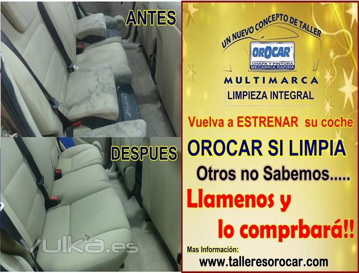 LIMPIEZA INTEGRAL DE COCHES ANTES Y DESPUES