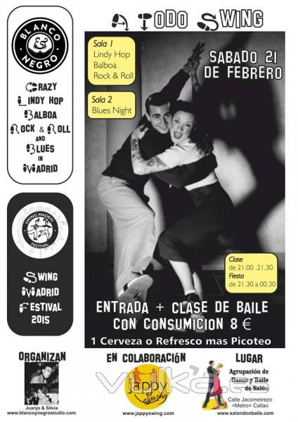 El prximo Sbado 21 de Febrero. Swing Madrid Night. 