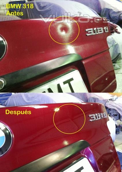 EJEMPLO DE REPARACION EN MALETERO DE BMW