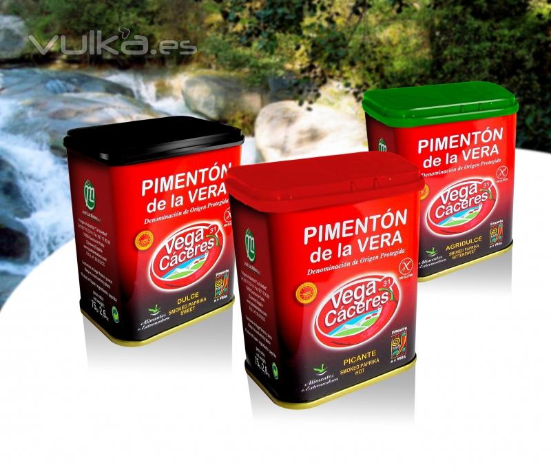 PIMENTON DE LA VERA LATAS DE 75 G. VEGACACERES