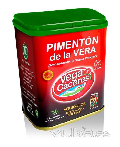 PIMENTON DE LA VERA AGRIDULCE LATA 75 G. NETO VEGACACERES